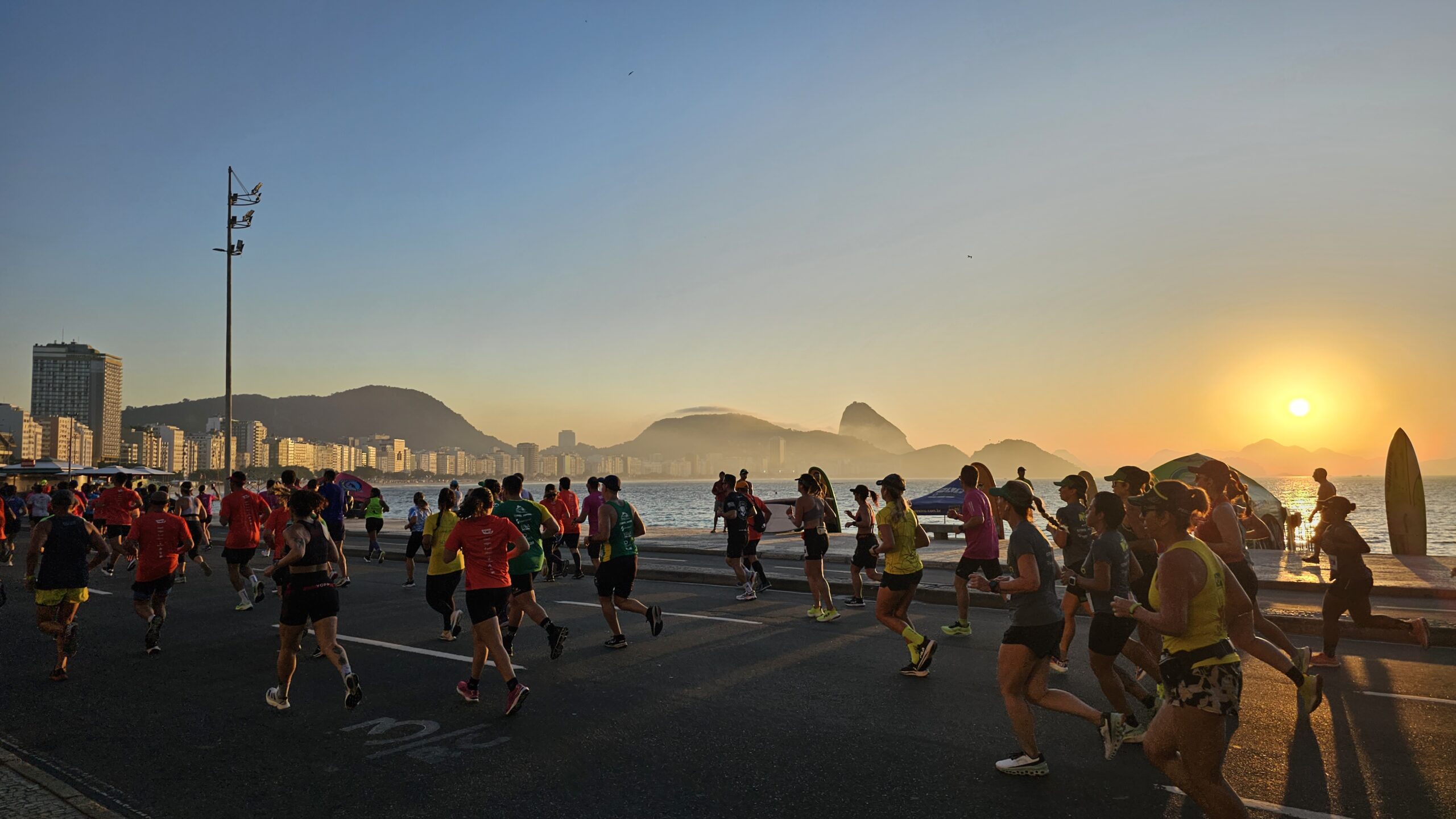 Corredores durante uma prova no Rio de Janeiro